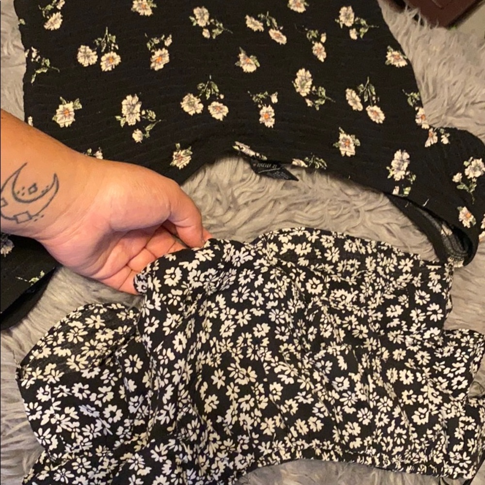 Floral crop tops